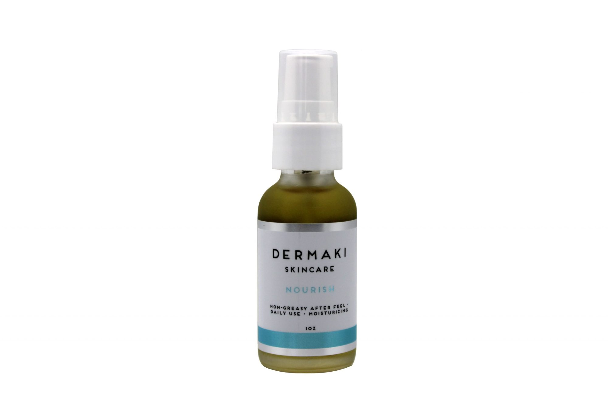 NourishC serum bottle with citrus ingredients, promoting hydration and anti-aging for radiant skin.
