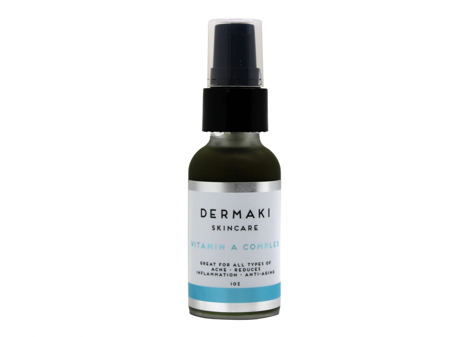 Vitamin A Complexc bottle showcasing premium skincare benefits for anti-aging and skin clarity at Dermaki.