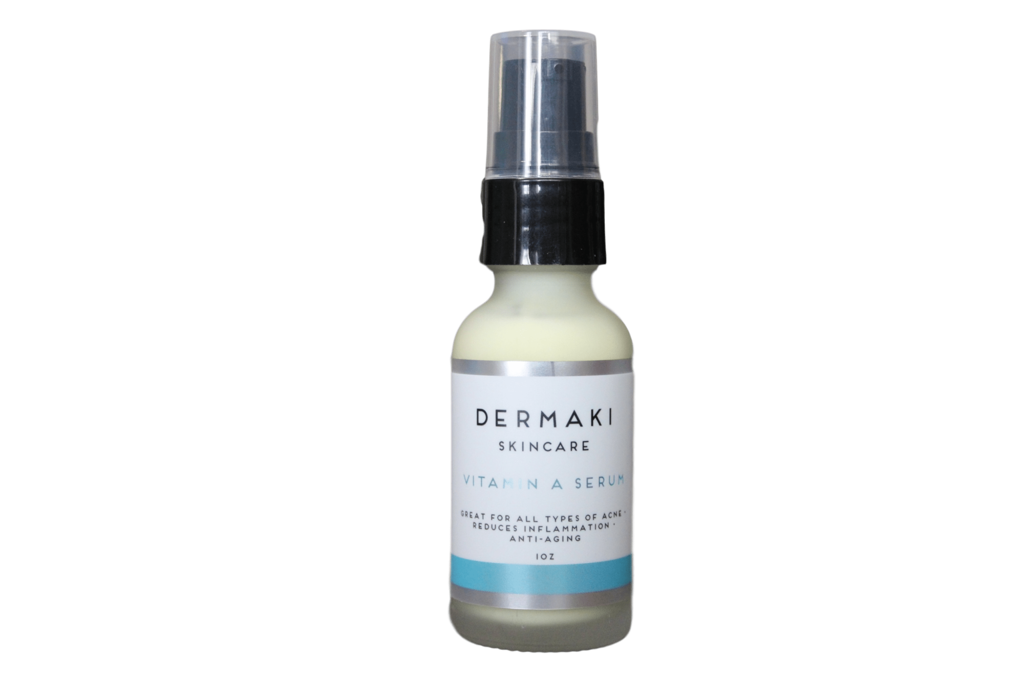 Vitamin A Serum bottle showcasing anti-aging benefits for healthier skin at DERMAKI.