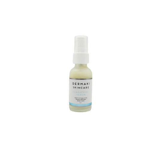 1 oz Clarifying Serum bottle showcasing premium skincare for acne treatment and skin clarity.