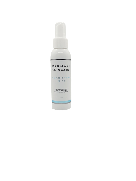 4oz Clarifying Mist bottle, a key product in Dermakis Acne-Clarifying Line for clear, healthy skin.
