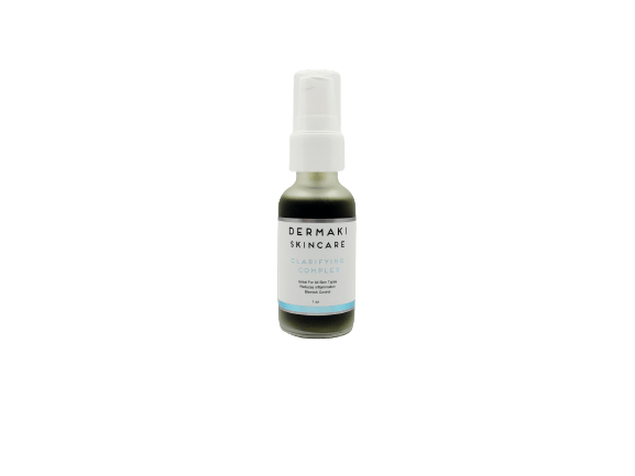 1 oz Clarifying Complex bottle featuring acne-fighting ingredients for clear, healthy skin.