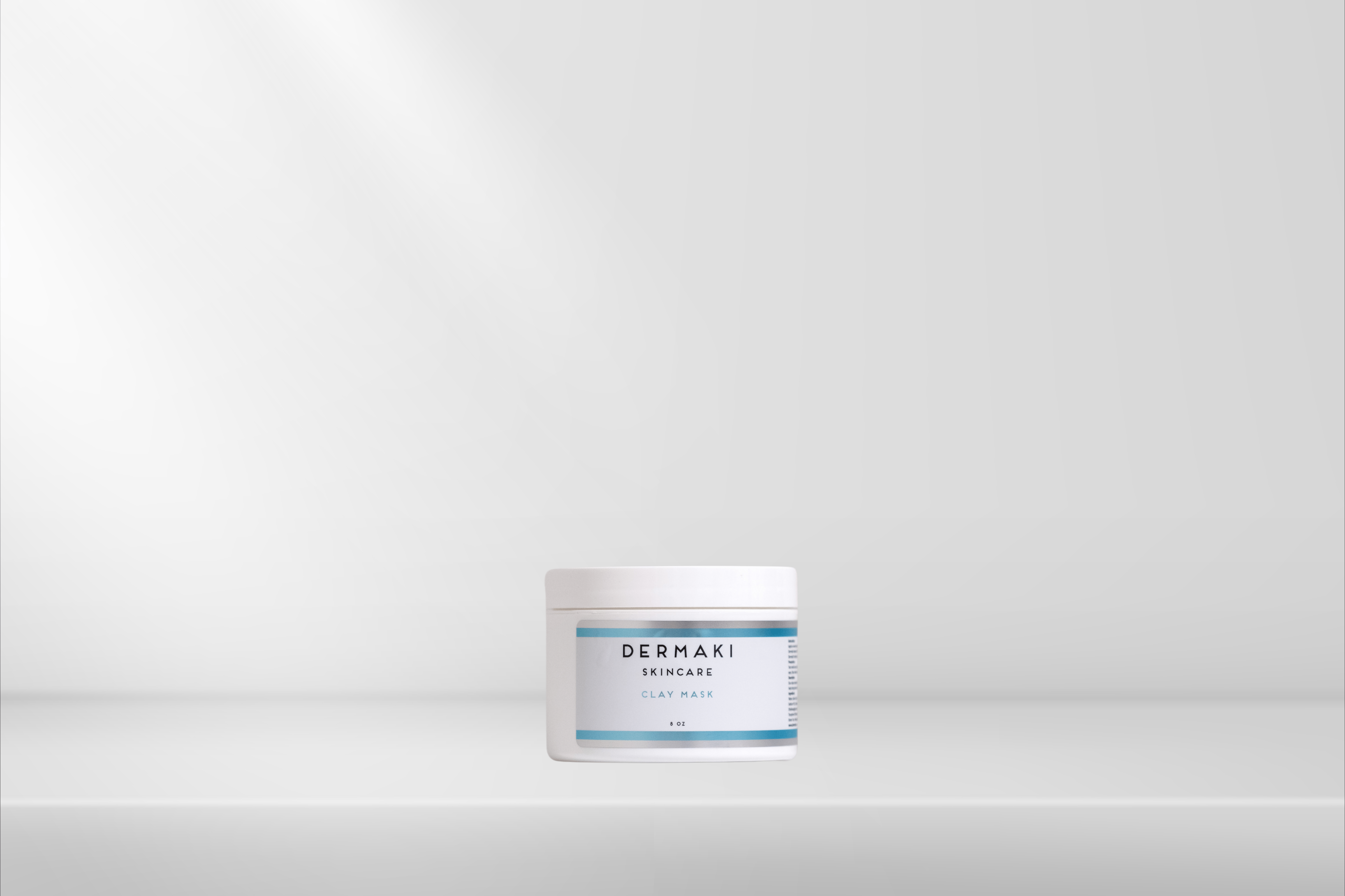 DERMAKI Clay Mask in 8oz size for detoxifying skin treatment