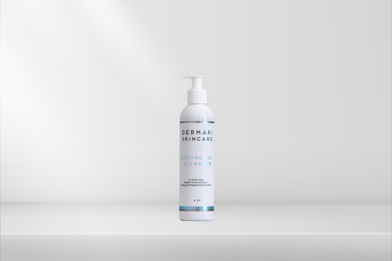 Enzyme Gel Cleanser in 8oz bottle for gentle exfoliation