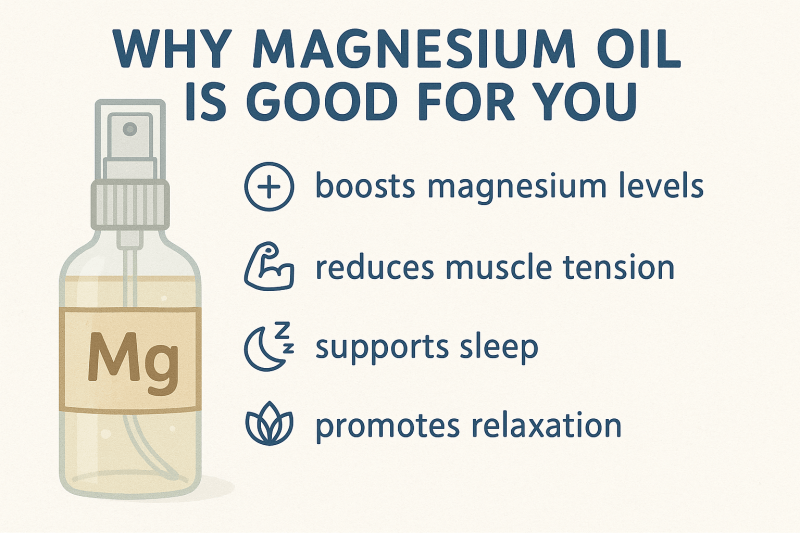 Magnesium skincare product promoting skin health, hydration, and barrier support at DERMAKI.