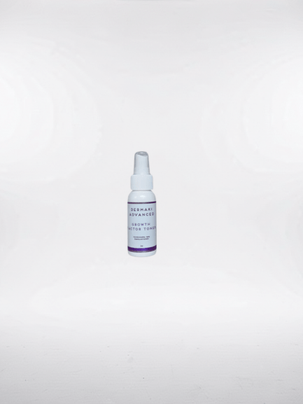 Growth Factor Toner 2oz bottle on a white background, enhancing skin health and hydration.