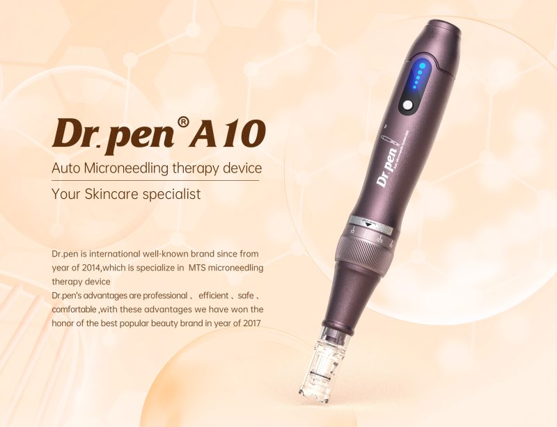 Dr. Pen microneedling device for professional skincare treatments at DERMAKI, enhancing skin health and clarity.