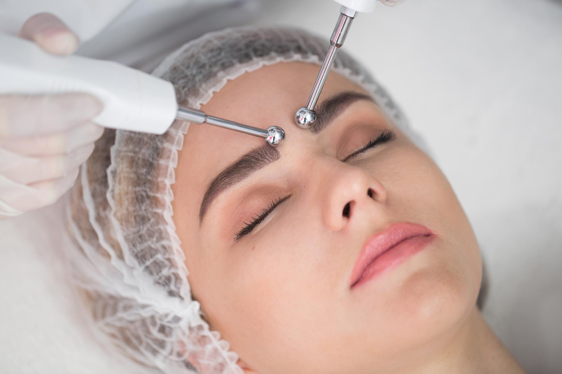 Galvanic treatment device for professional skincare, enhancing skin health and rejuvenation.