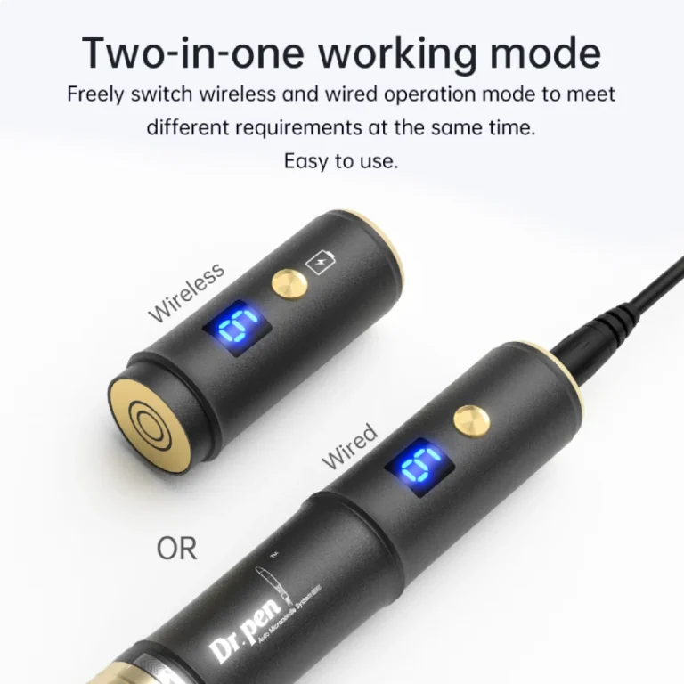 A8S two-in-one skincare device showcasing dual working modes for effective treatment.