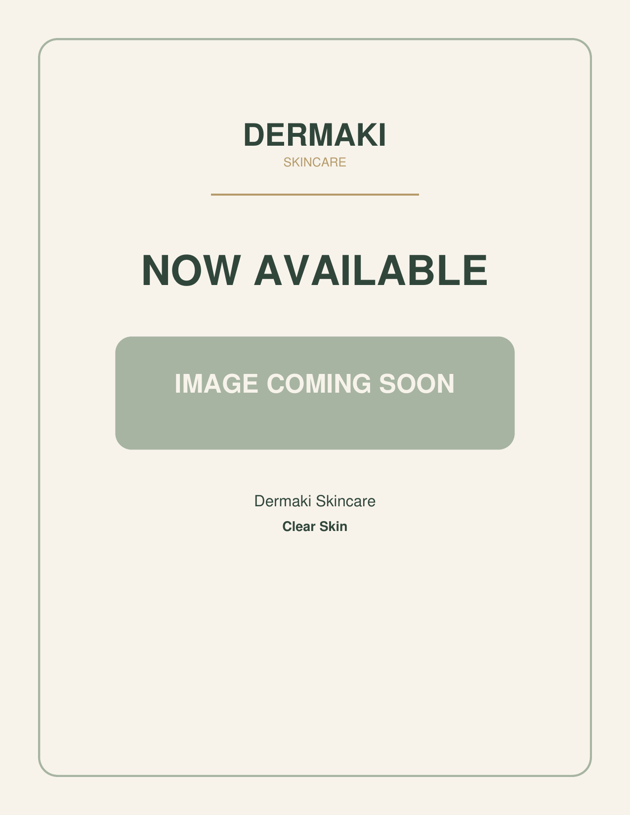 DERMAKI Recovery Mask for hydration and skin conditioning